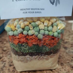 muffin mix peas corn parrot food
