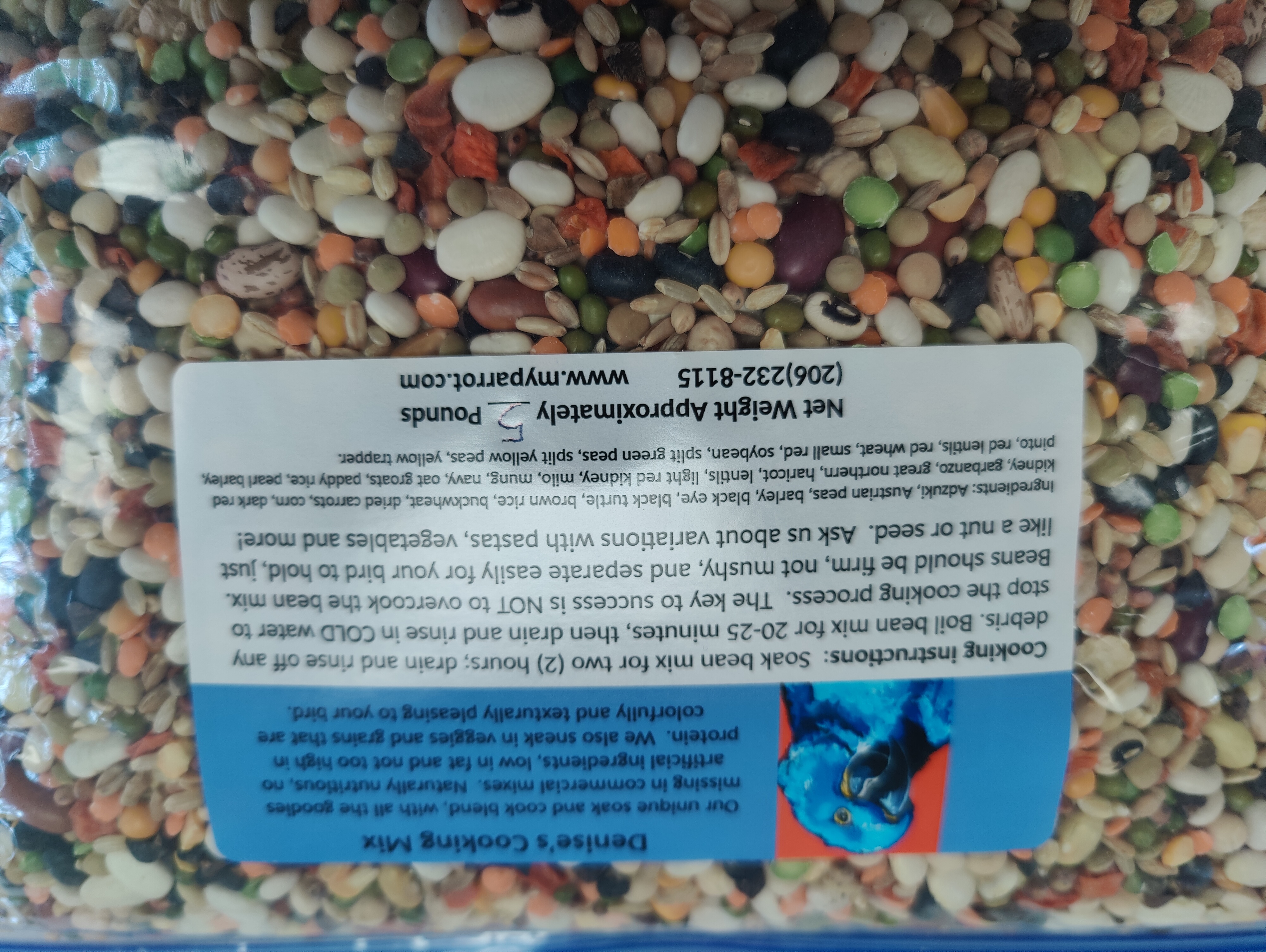 Denise's Parrot Cooking Mix
