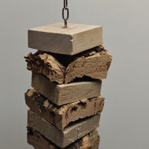 Beak Stack Parrot Toy Balsa Cork Bark